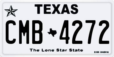 TX license plate CMB4272