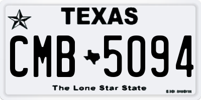 TX license plate CMB5094