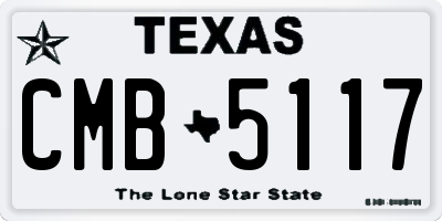 TX license plate CMB5117