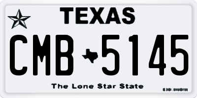 TX license plate CMB5145