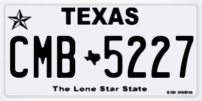 TX license plate CMB5227