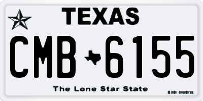 TX license plate CMB6155