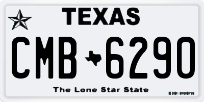 TX license plate CMB6290
