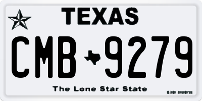 TX license plate CMB9279