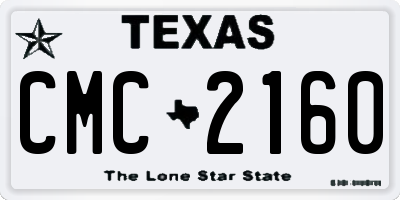 TX license plate CMC2160