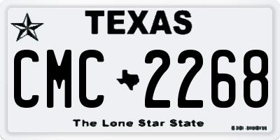 TX license plate CMC2268