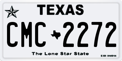 TX license plate CMC2272