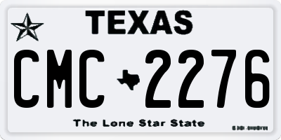 TX license plate CMC2276