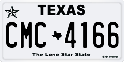 TX license plate CMC4166