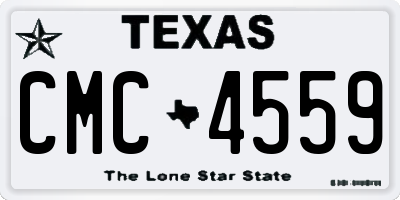 TX license plate CMC4559