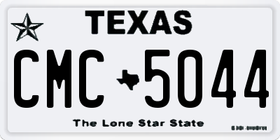 TX license plate CMC5044