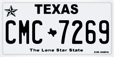 TX license plate CMC7269