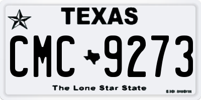 TX license plate CMC9273