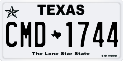 TX license plate CMD1744