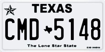 TX license plate CMD5148