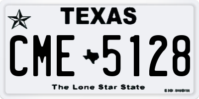 TX license plate CME5128