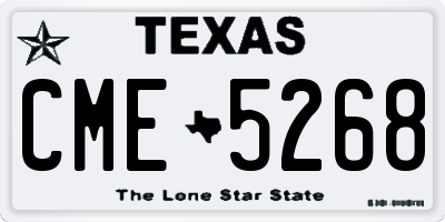 TX license plate CME5268