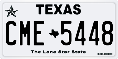 TX license plate CME5448