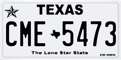 TX license plate CME5473