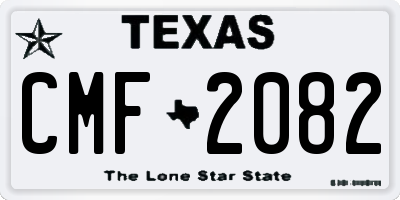 TX license plate CMF2082