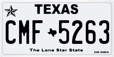 TX license plate CMF5263