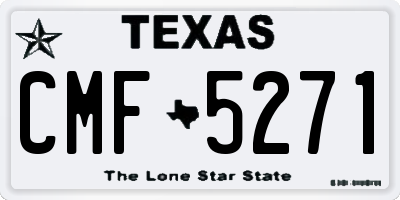 TX license plate CMF5271