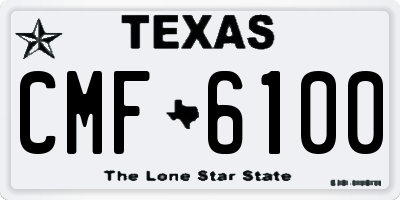 TX license plate CMF6100