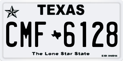 TX license plate CMF6128