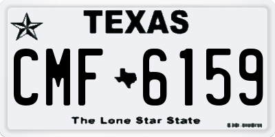 TX license plate CMF6159