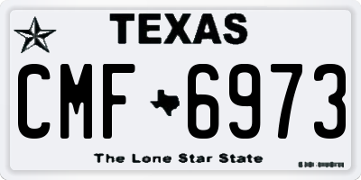 TX license plate CMF6973