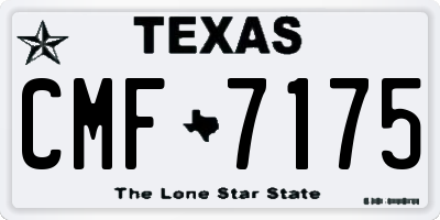 TX license plate CMF7175