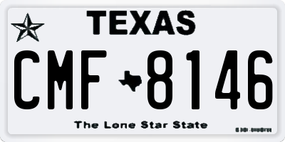 TX license plate CMF8146
