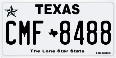 TX license plate CMF8488