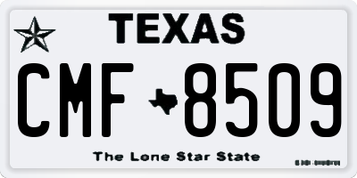 TX license plate CMF8509