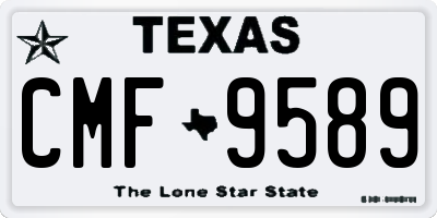 TX license plate CMF9589