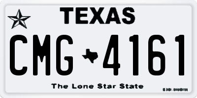 TX license plate CMG4161