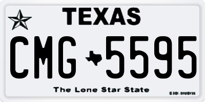 TX license plate CMG5595