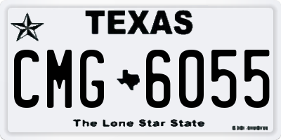 TX license plate CMG6055