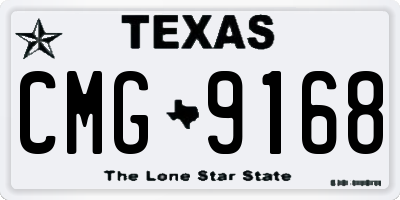 TX license plate CMG9168
