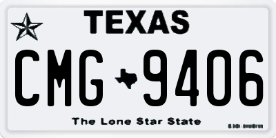 TX license plate CMG9406