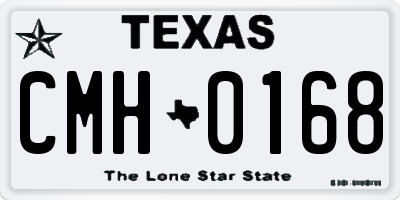 TX license plate CMH0168