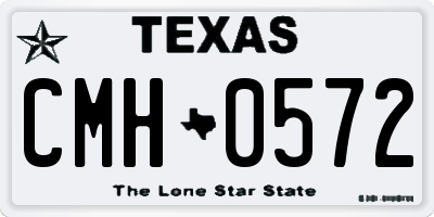 TX license plate CMH0572
