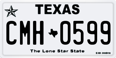 TX license plate CMH0599