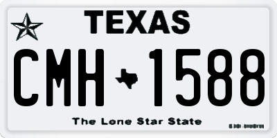 TX license plate CMH1588