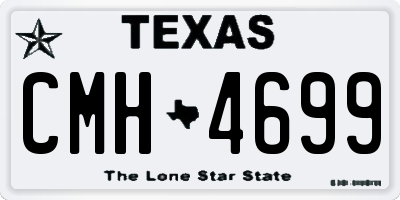 TX license plate CMH4699