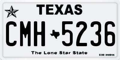 TX license plate CMH5236