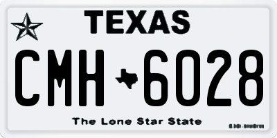 TX license plate CMH6028
