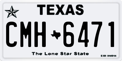 TX license plate CMH6471