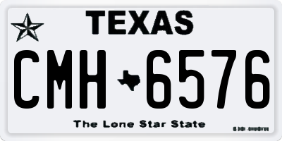 TX license plate CMH6576