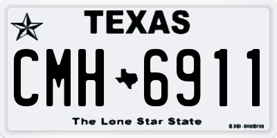 TX license plate CMH6911